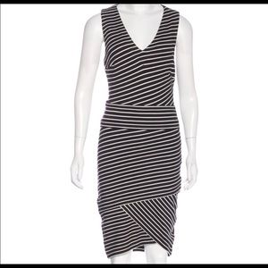 Robert Rodriguez Black/White Stripe Dress Size 6